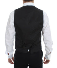 Load image into Gallery viewer, Dolce & Gabbana Black Wool Silk Stretch Dress Vest Blazer