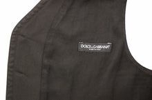 Load image into Gallery viewer, Dolce & Gabbana Black Cotton Viscose Dress Vest Blazer