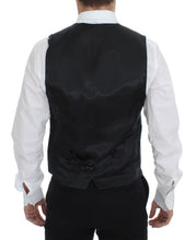 Load image into Gallery viewer, Dolce & Gabbana Gray Striped Wool Single Breasted Vest