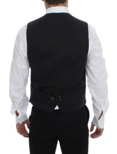 Load image into Gallery viewer, Dolce & Gabbana Gray Checkered Formal Dress Vest Gilet