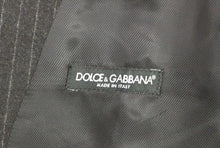 Load image into Gallery viewer, Dolce & Gabbana Gray Striped Wool Logo Vest Gilet Vests