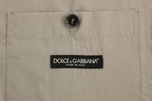 Load image into Gallery viewer, Dolce & Gabbana Gray Cotton Slim Fit Button Front Dress Vest