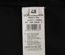 Load image into Gallery viewer, Dolce & Gabbana Gray Striped Wool Logo Vest Gilet Weste