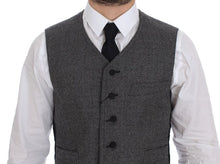 Load image into Gallery viewer, Dolce & Gabbana Gray Cotton Blend Logo Vest Gilet Weste