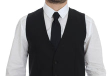 Load image into Gallery viewer, Dolce & Gabbana Black Wool Silk Dress Vest Gilet Weste