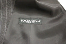Load image into Gallery viewer, Dolce & Gabbana Gray Striped Wool Logo Vest Gilet Weste