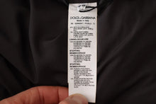Load image into Gallery viewer, Dolce & Gabbana Blue Silk Goat Coat Blouson Winter Jacket