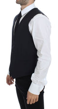 Load image into Gallery viewer, Dolce & Gabbana Blue Cotton Stretch Dress Vest Blazer