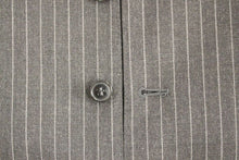 Load image into Gallery viewer, Dolce & Gabbana Gray Striped Wool Single Breasted Vest
