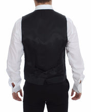 Load image into Gallery viewer, Dolce & Gabbana Gray Striped Wool Logo Vest Gilet Vests