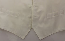 Load image into Gallery viewer, Dolce & Gabbana White Cotton Silk Blend Dress Vest Blazer