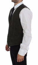 Load image into Gallery viewer, Dolce & Gabbana Green Corduroys Single Breasted Vest