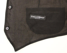 Load image into Gallery viewer, Dolce & Gabbana Black Wool Formal Dress Vest Gilet Jacket