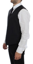 Load image into Gallery viewer, Dolce & Gabbana Gray Wool Silk Dress Vest Gilet Weste