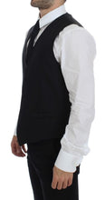 Load image into Gallery viewer, Dolce & Gabbana Black Wool Silk Dress Vest Gilet Weste