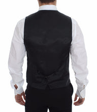 Load image into Gallery viewer, Dolce & Gabbana Gray Striped Wool Logo Vest Gilet Weste