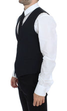 Load image into Gallery viewer, Dolce & Gabbana Blue Wool Formal Dress Vest Gilet