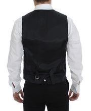 Load image into Gallery viewer, Dolce & Gabbana Gray Striped Wool Single Breasted Vest