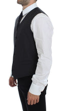 Load image into Gallery viewer, Dolce & Gabbana Gray Striped Wool Single Breasted Vest
