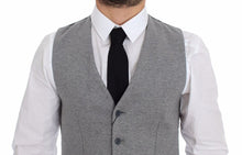 Load image into Gallery viewer, Dolce & Gabbana Gray Cotton Stretch Dress Vest Blazer