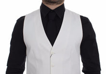 Load image into Gallery viewer, Dolce & Gabbana White Cotton Silk Blend Dress Vest Blazer