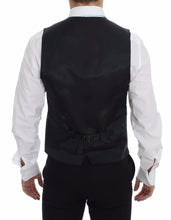 Load image into Gallery viewer, Dolce & Gabbana Gray Striped Wool Logo Vest Gilet Weste