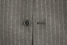 Load image into Gallery viewer, Dolce & Gabbana Gray Striped Wool Logo Vest Gilet Vests