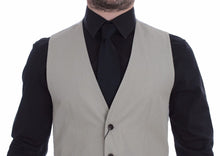 Load image into Gallery viewer, Dolce & Gabbana Beige Silk Blend Dress Formal Vest Gilet