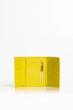 Load image into Gallery viewer, Trussardi Elegant Yellow Mini Leather Wallet