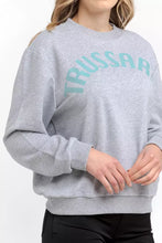 Load image into Gallery viewer, Trussardi Oversized Round-neck Cotton Blend Sweatshirt