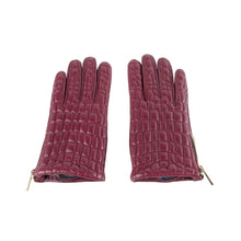 Load image into Gallery viewer, Cavalli Class Elegant Burgundy Lambskin Gloves