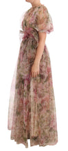 Load image into Gallery viewer, Dolce & Gabbana Floral Print Nylon Maxi Dress