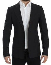 Load image into Gallery viewer, Dolce &amp; Gabbana Sleek Gray Wool Slim Fit Blazer
