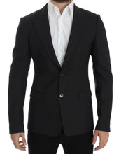 Load image into Gallery viewer, Dolce &amp; Gabbana Sleek Gray Wool Slim Fit Blazer

