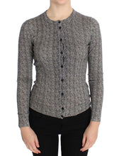 Load image into Gallery viewer, Dolce &amp; Gabbana Elegant Black and White Wool Cardigan

