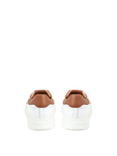 Load image into Gallery viewer, Roberto Cavalli Elegant White Leather Sneakers with Gold Accents
