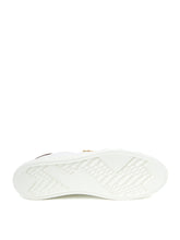 Load image into Gallery viewer, Roberto Cavalli Elegant White Leather Sneakers with Gold Accents

