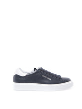 Load image into Gallery viewer, Roberto Cavalli Elegant Blue Leather Lace-Up Sneakers
