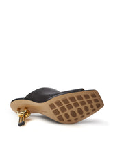 Load image into Gallery viewer, Bottega Veneta Elegant Black Leather Knot Mule Sandals
