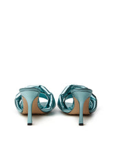 Load image into Gallery viewer, Bottega Veneta Elegant Light Blue Leather Mule Sandals
