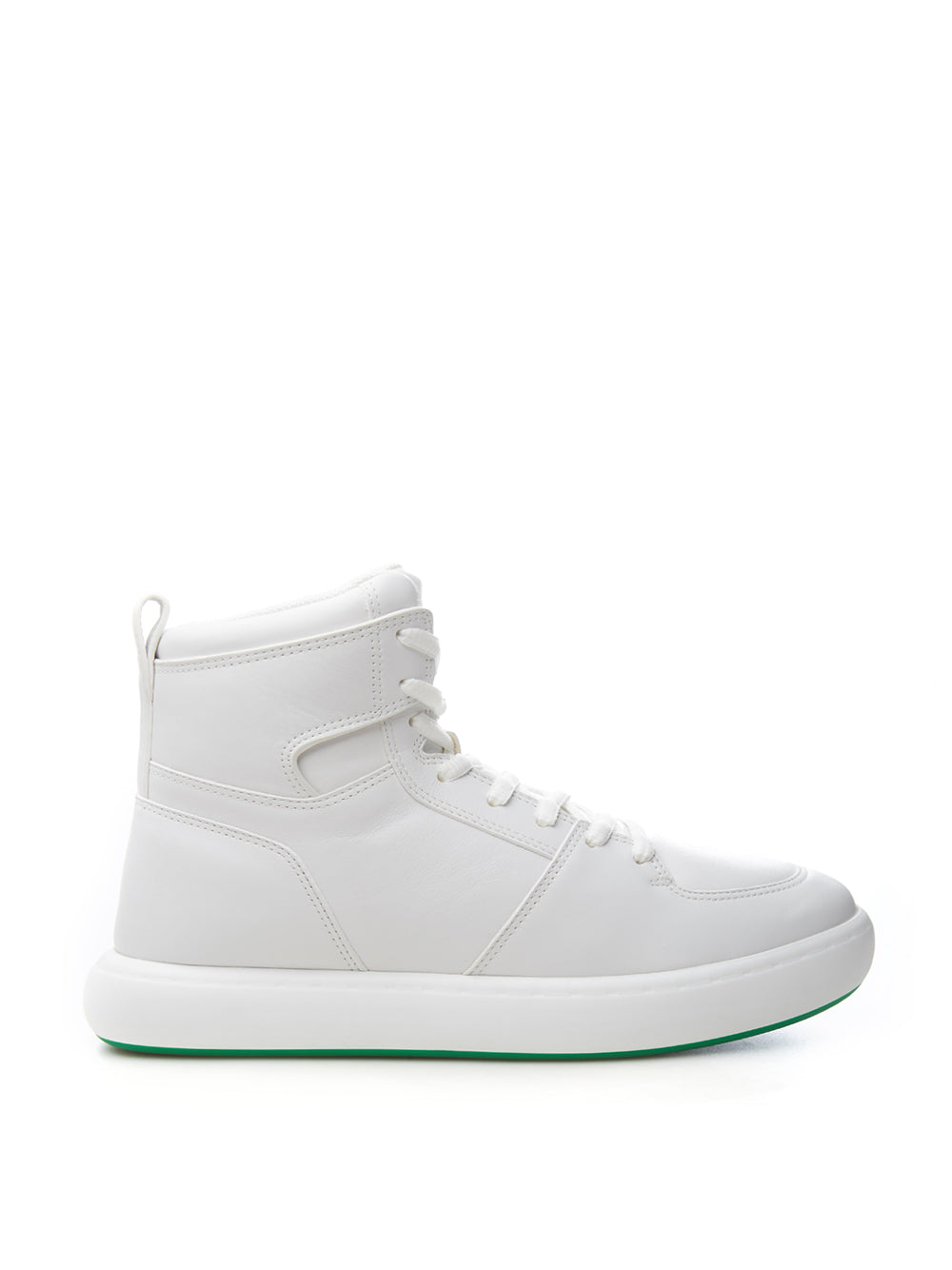 Bottega Veneta Elevate Your Style with High Pillow White Sneakers