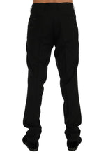Load image into Gallery viewer, Dolce &amp; Gabbana Black Striped Wool Stretch Pants
