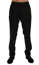 Load image into Gallery viewer, Dolce &amp; Gabbana Black Striped Wool Stretch Pants
