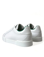 Load image into Gallery viewer, Dolce &amp; Gabbana White Green Leather Portofino Sneakers Shoes
