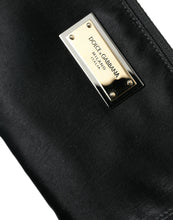 Load image into Gallery viewer, Dolce &amp; Gabbana Black Nylon Logo Plaque Keyring Pouch Clutch Bag
