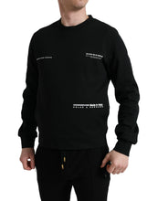 Load image into Gallery viewer, Dolce &amp; Gabbana Black Cotton Blend Logo Pullover Sweater
