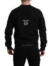 Load image into Gallery viewer, Dolce &amp; Gabbana Black Cotton Blend Logo Pullover Sweater
