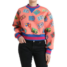 Load image into Gallery viewer, Dolce &amp; Gabbana Salmon Pink Logo Print Sweatshirt Sweater
