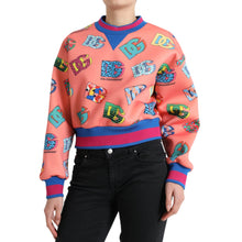 Load image into Gallery viewer, Dolce &amp; Gabbana Salmon Pink Logo Print Sweatshirt Sweater
