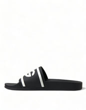 Load image into Gallery viewer, Dolce &amp; Gabbana Black Rubber Sandals Slippers Beachwear Men Shoes
